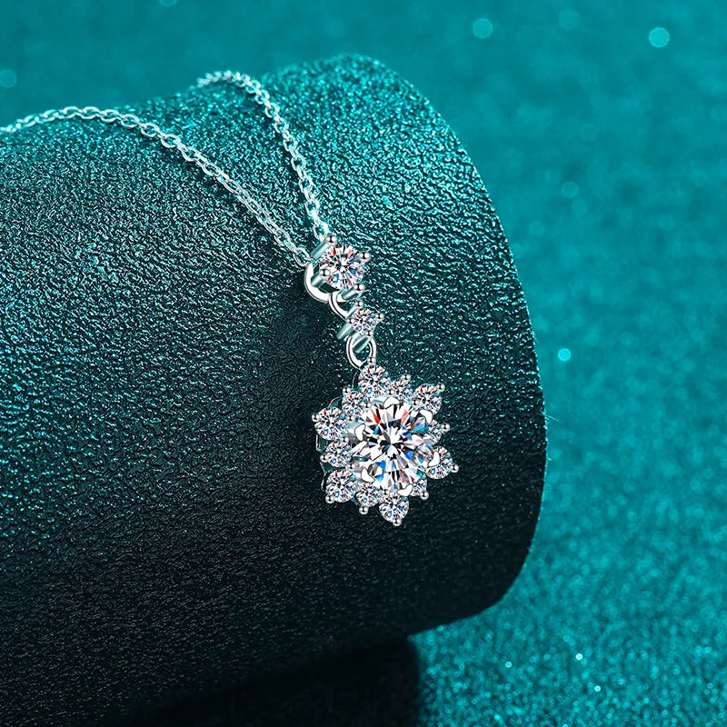 COLLANA ARGENTO MOISSANITE 1 CARATO