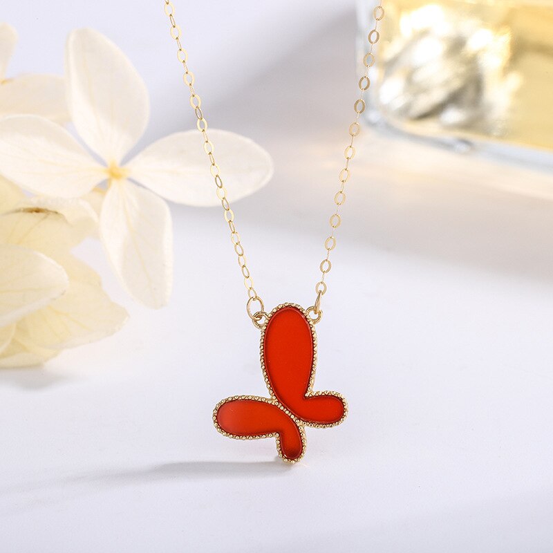COLLANA BUTTERFLY PLACCATO ORO 18K