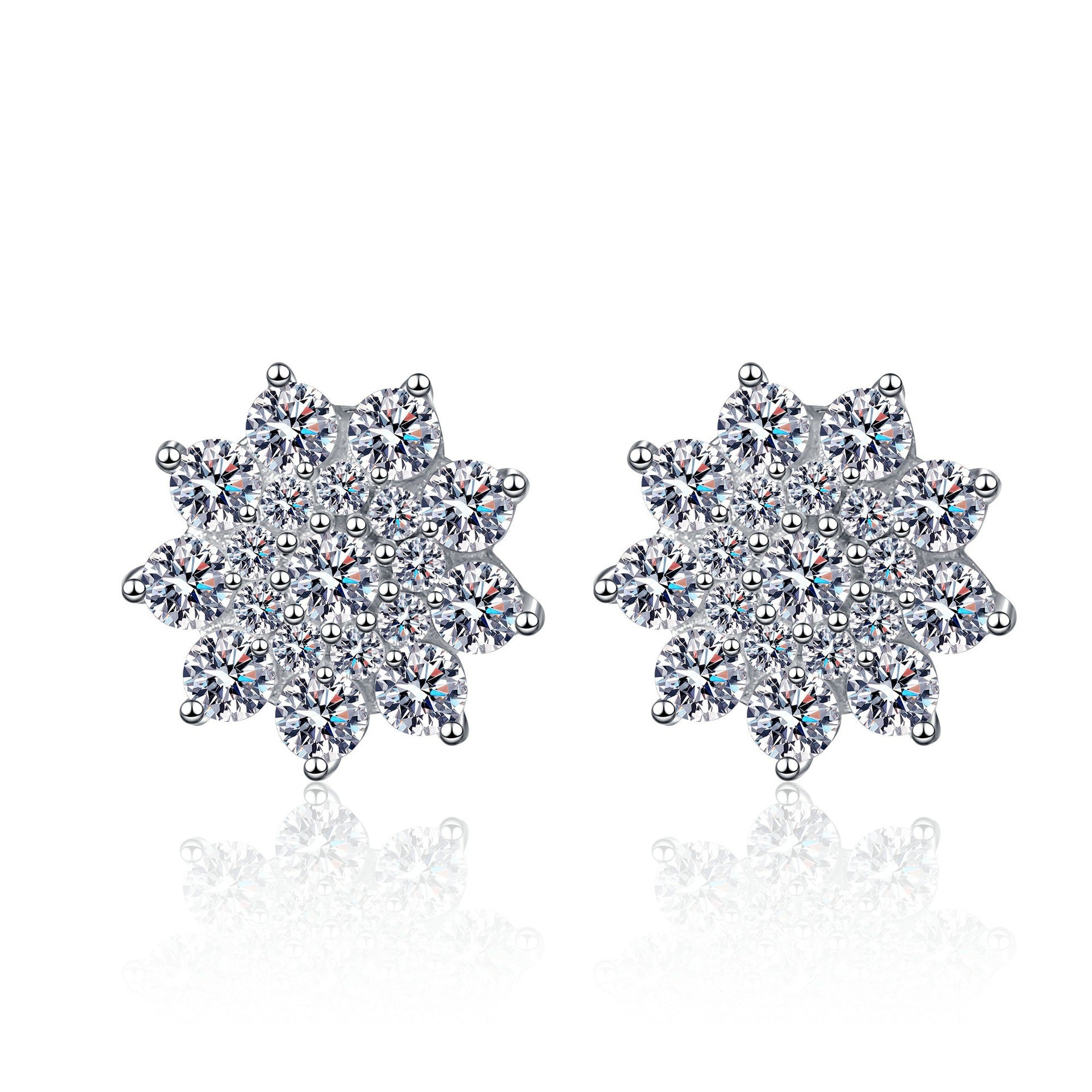 ORECCHINI STELLA ARGENTO MOISSANITE