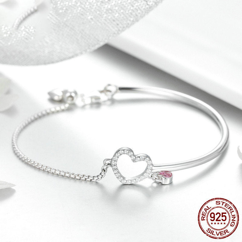 BRACCIALE REAL LOVE ARGENTO
