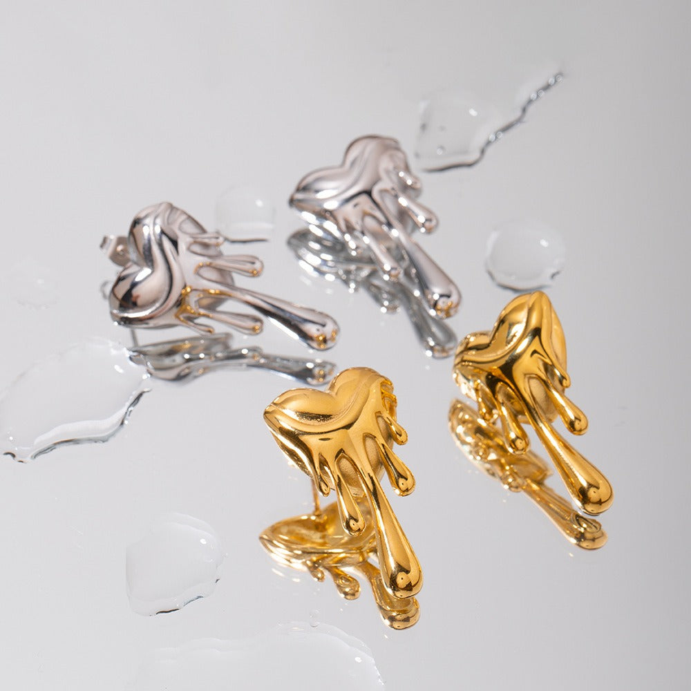 ORECCHINI TRUE LOVE ORO PLACCATO 18K