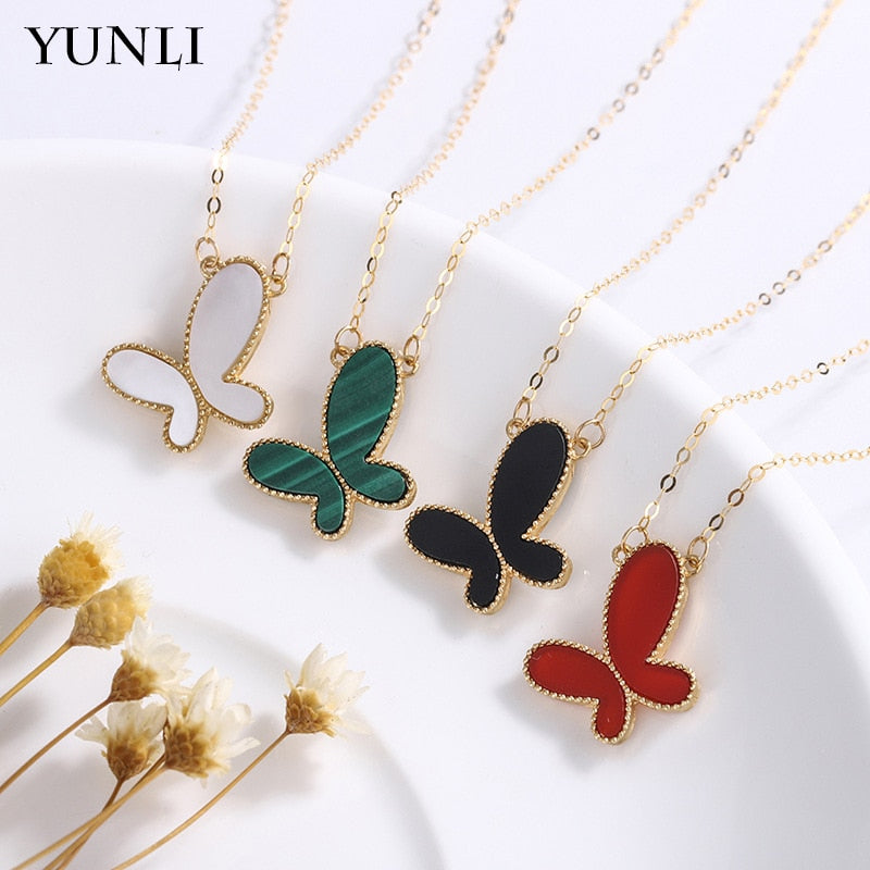 COLLANA BUTTERFLY PLACCATO ORO 18K