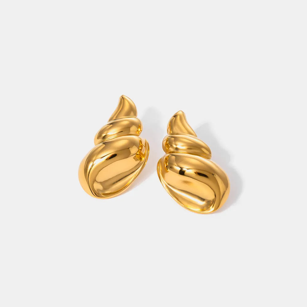 ORECCHINI CONCHIGLIA ORO PLACCATO 18K
