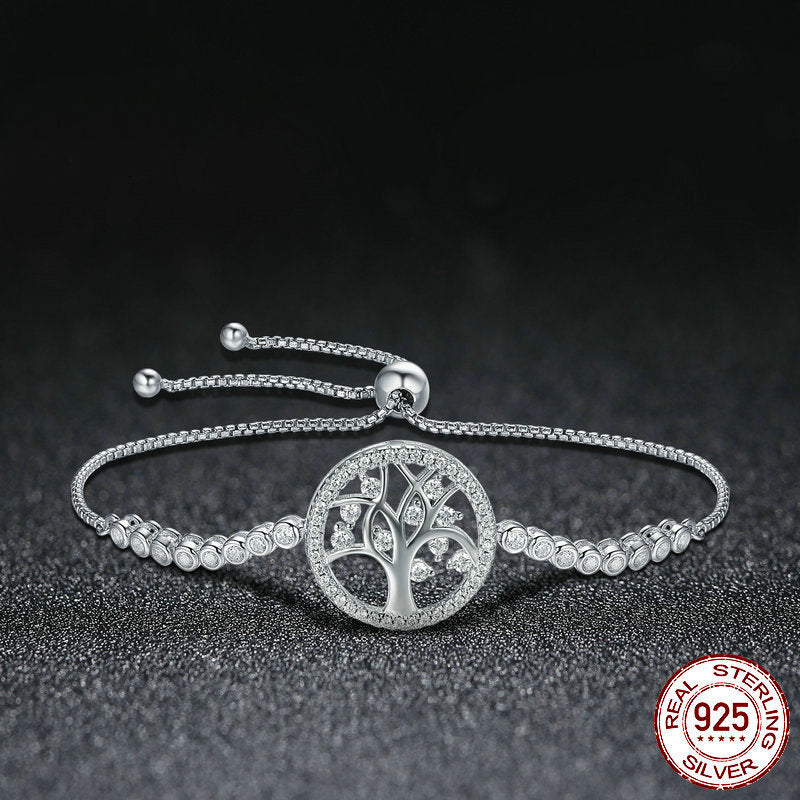 BRACCIALE LIFE TREE ARGENTO