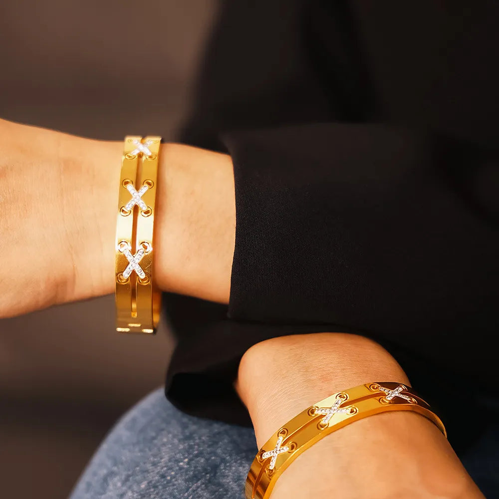 BRACCIALE DOUBLEX PLACCATO ORO 18K