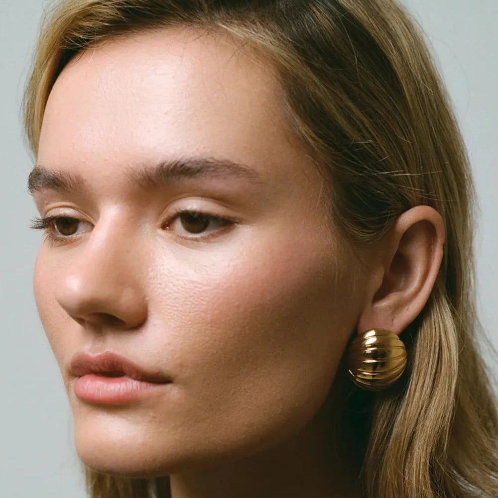 ORECCHINI RIB ORO PLACCATO 18K