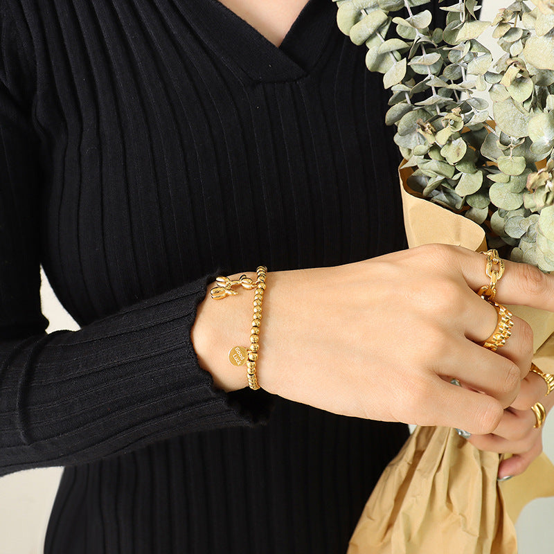 BRACCIALE PUPPY PLACCATO ORO 18K