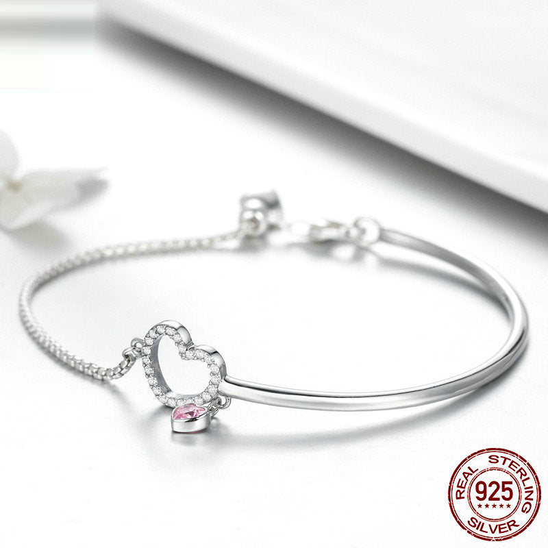 BRACCIALE REAL LOVE ARGENTO