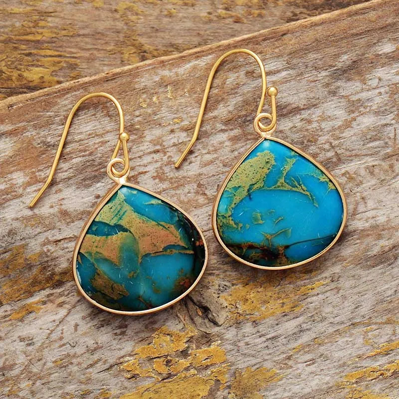 ORECCHINI STONE ORO PLACCATO 18K