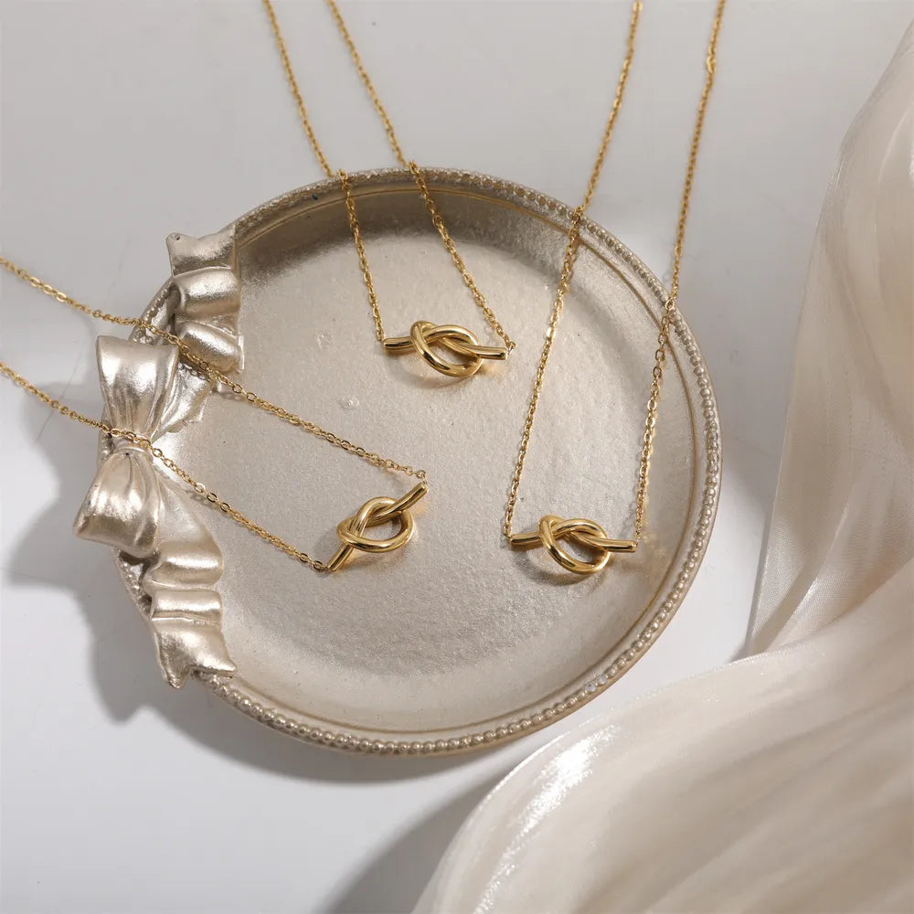 COLLANA NODI ORO PLACCATO 18K