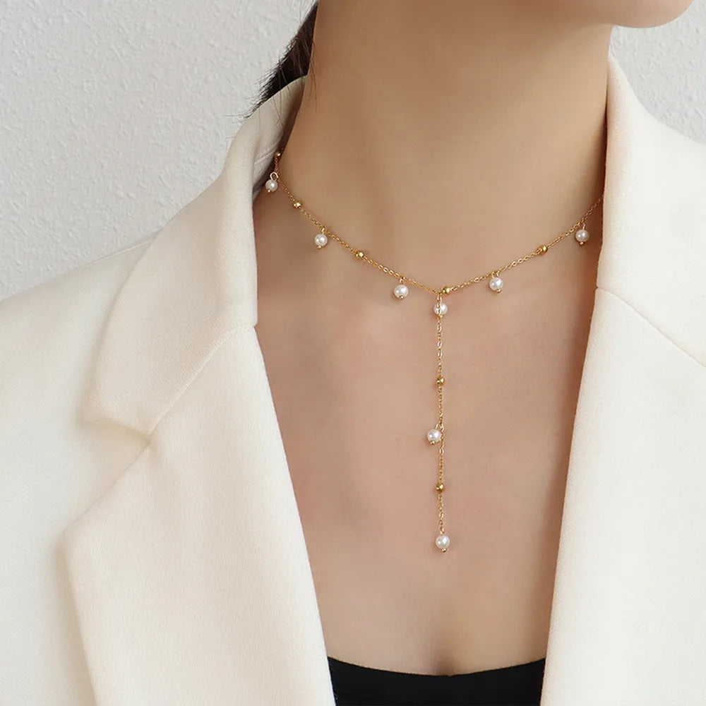 COLLANA DROP ORO PLACCATO 18K