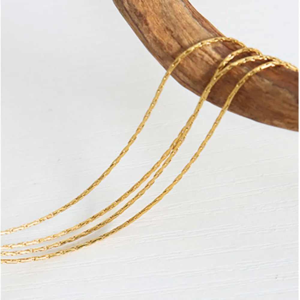 COLLANA MULTILAYER ORO PLACCATO 18K