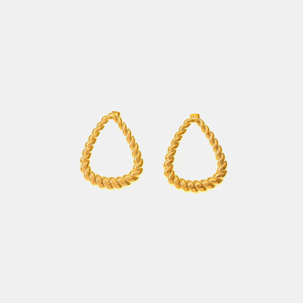 ORECCHINI TWIST ORO PLACCATO 18K