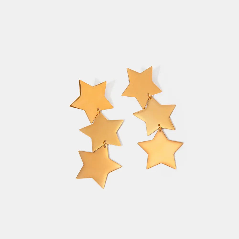 ORECCHINI STARS ORO PLACCATO 18K