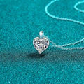 COLLANA HEART ARGENTO MOISSANITE 2 CARATI