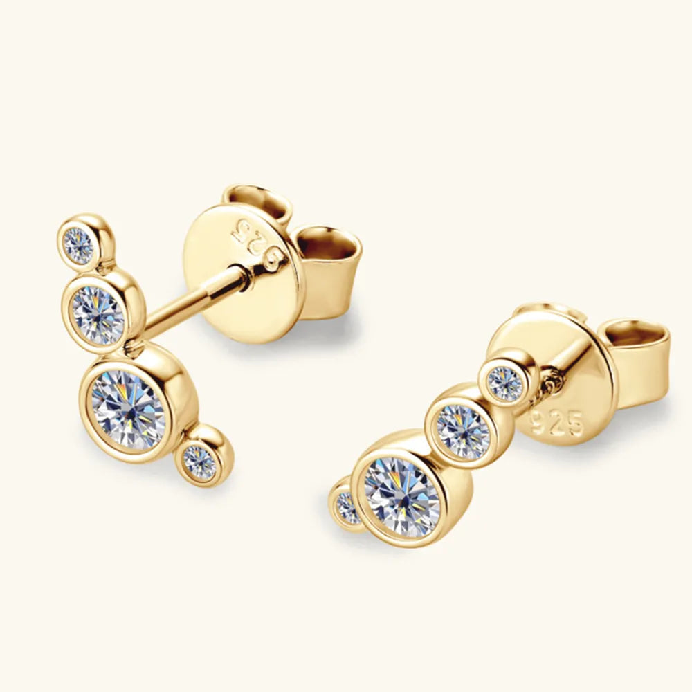 ORECCHINI CIRCLE ARGENTO MOISSANITE