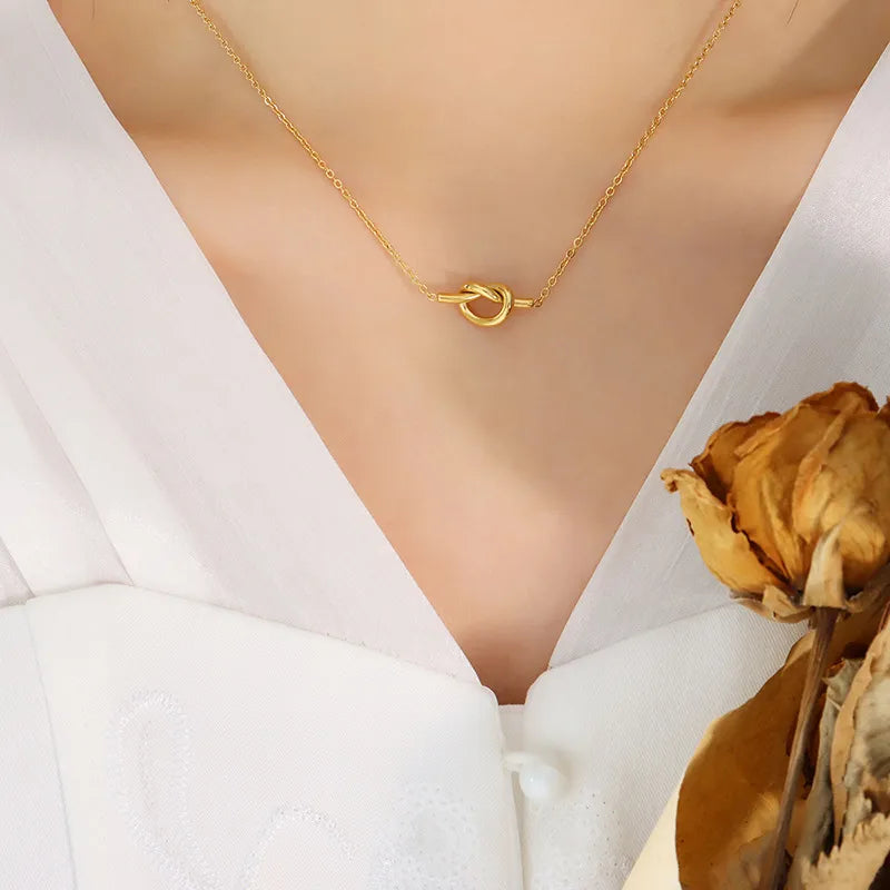 COLLANA NODI ORO PLACCATO 18K