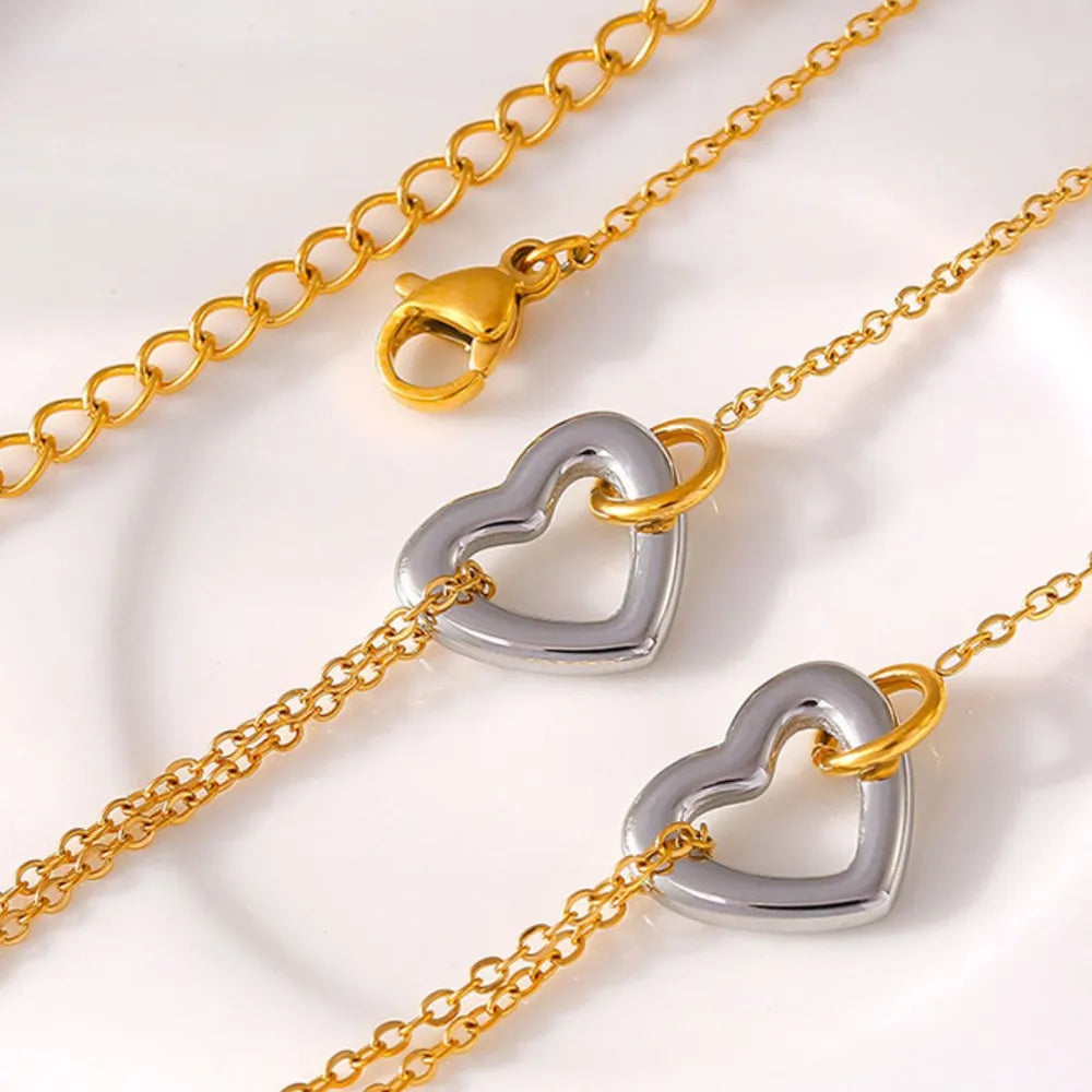 BRACCIALE CUORE PLACCATO ORO 18K