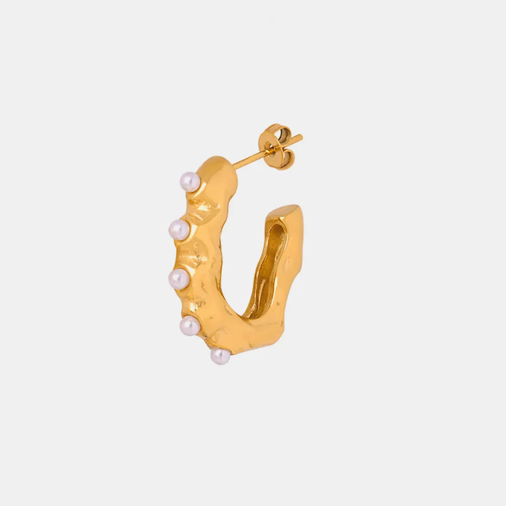 ORECCHINI PEARL ORO PLACCATO 18K