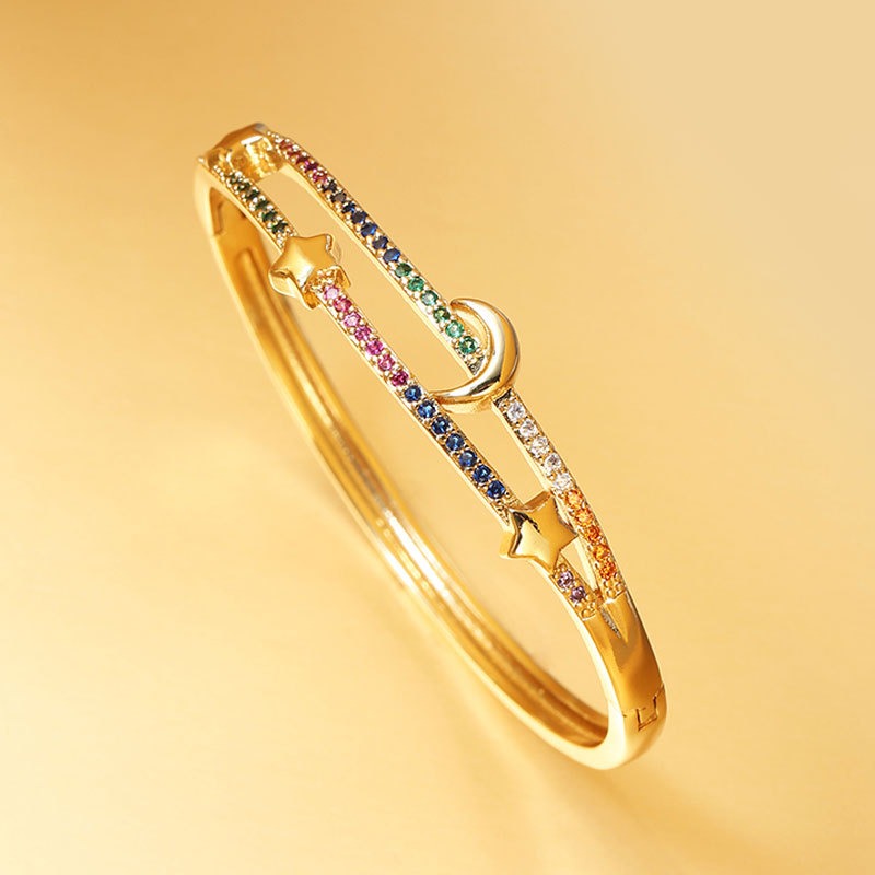BRACCIALE MOON PLACCATO ORO 18K ZIRCONI