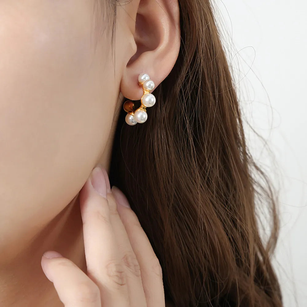 ORECCHINI PEARL ORO PLACCATO 18K