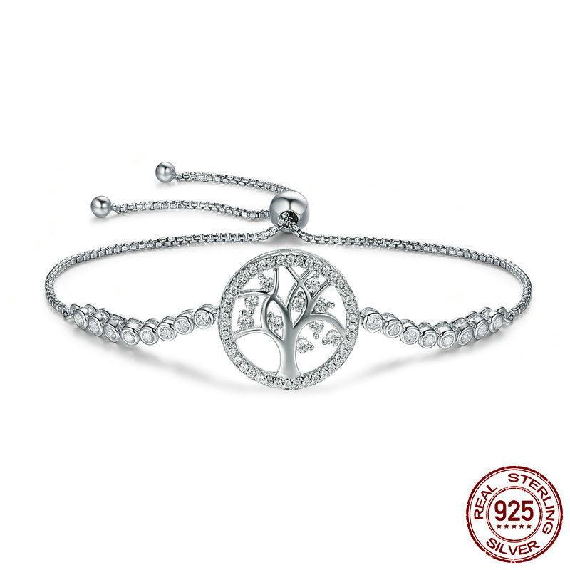 BRACCIALE LIFE TREE ARGENTO