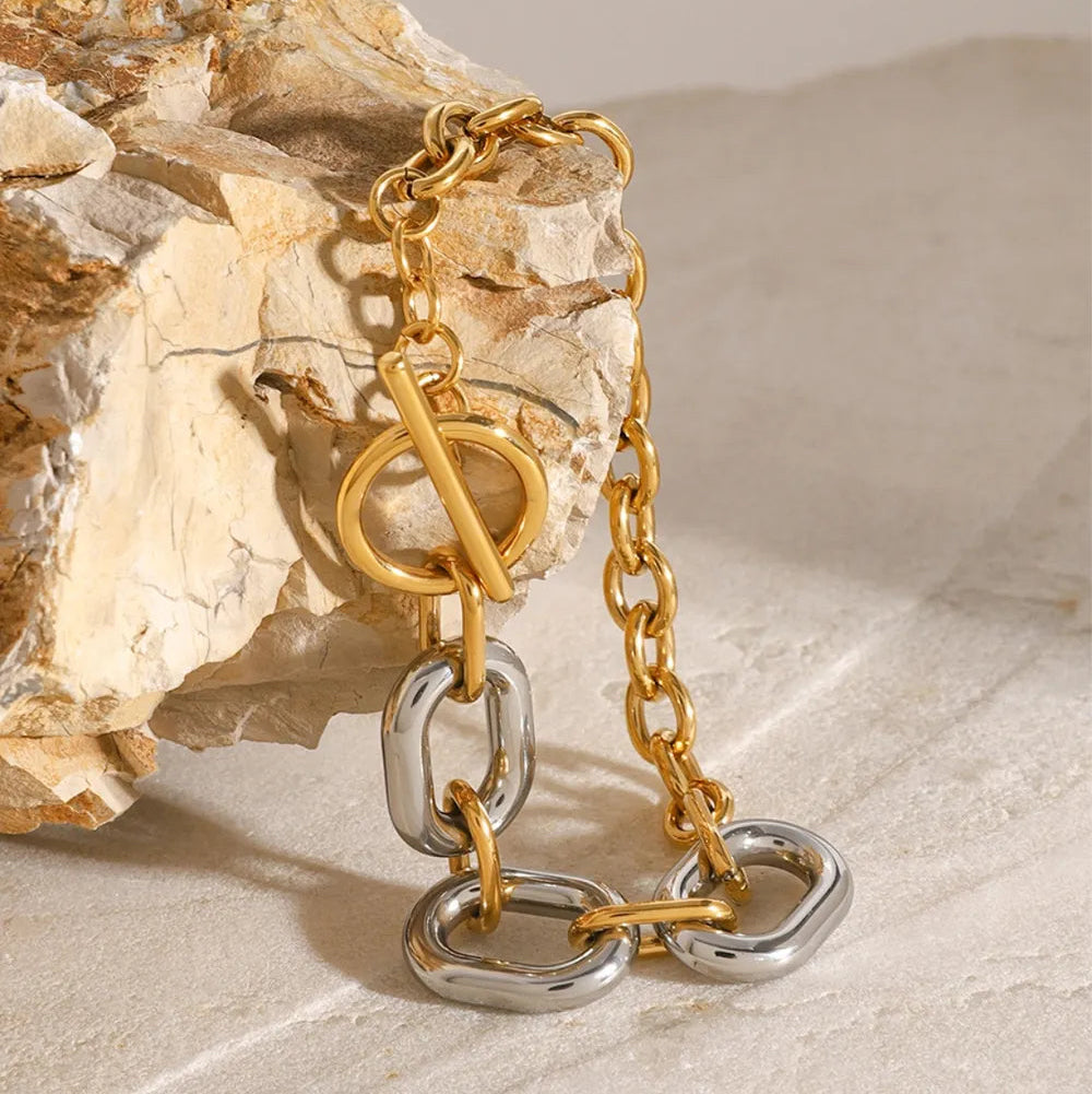 BRACCIALE CHAIN PLACCATO ORO 18K