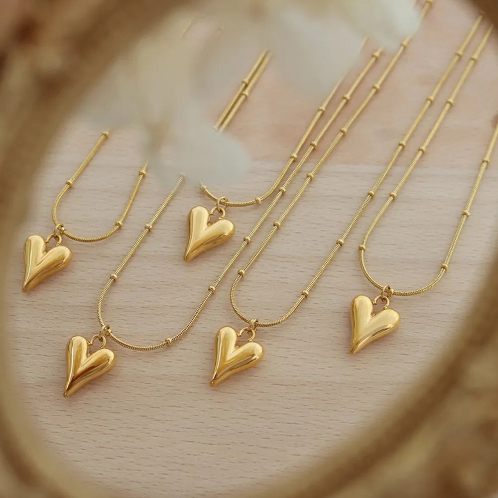 COLLANA CUORE PLACCATO ORO 18K