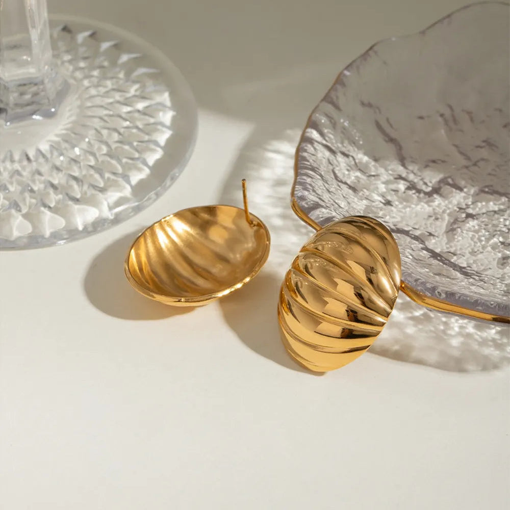 ORECCHINI RIB ORO PLACCATO 18K