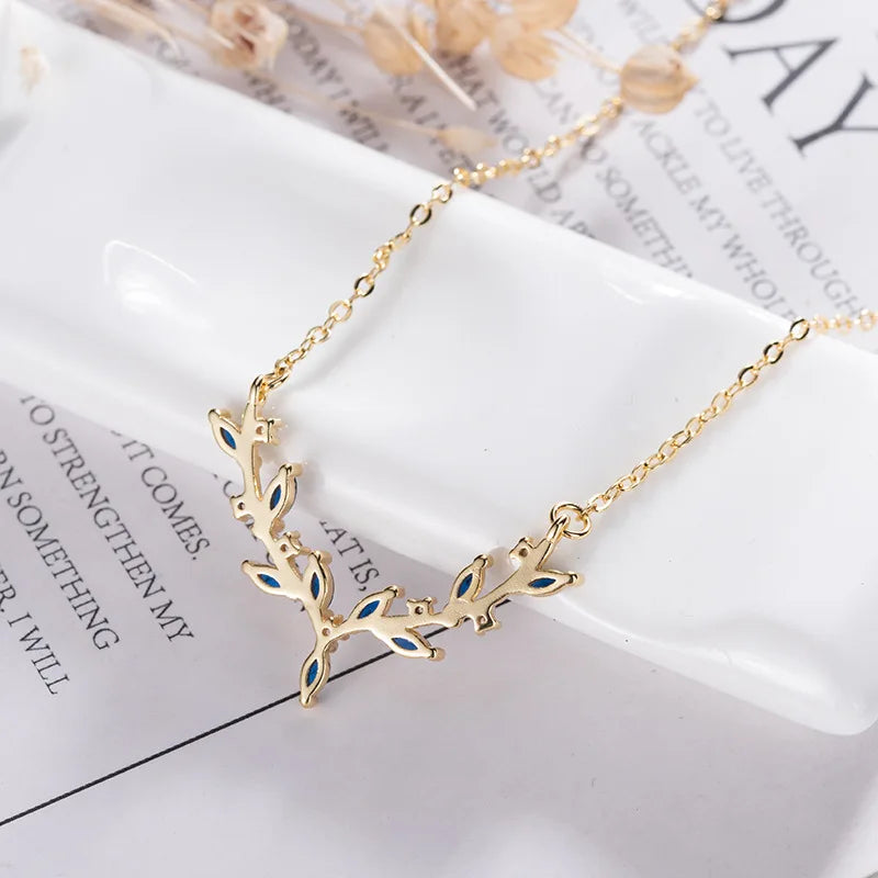 COLLANA ANTLER ARGENTO