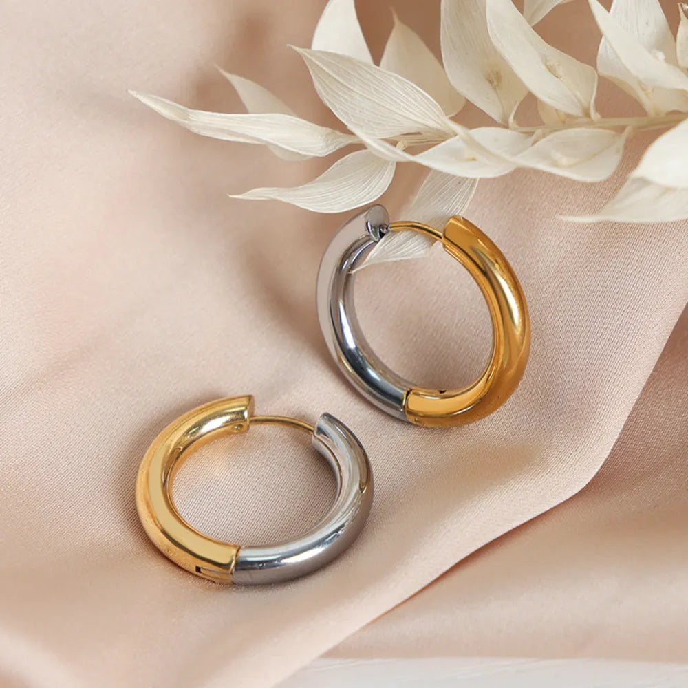 ORECCHINI DUAL ORO PLACCATO 18K