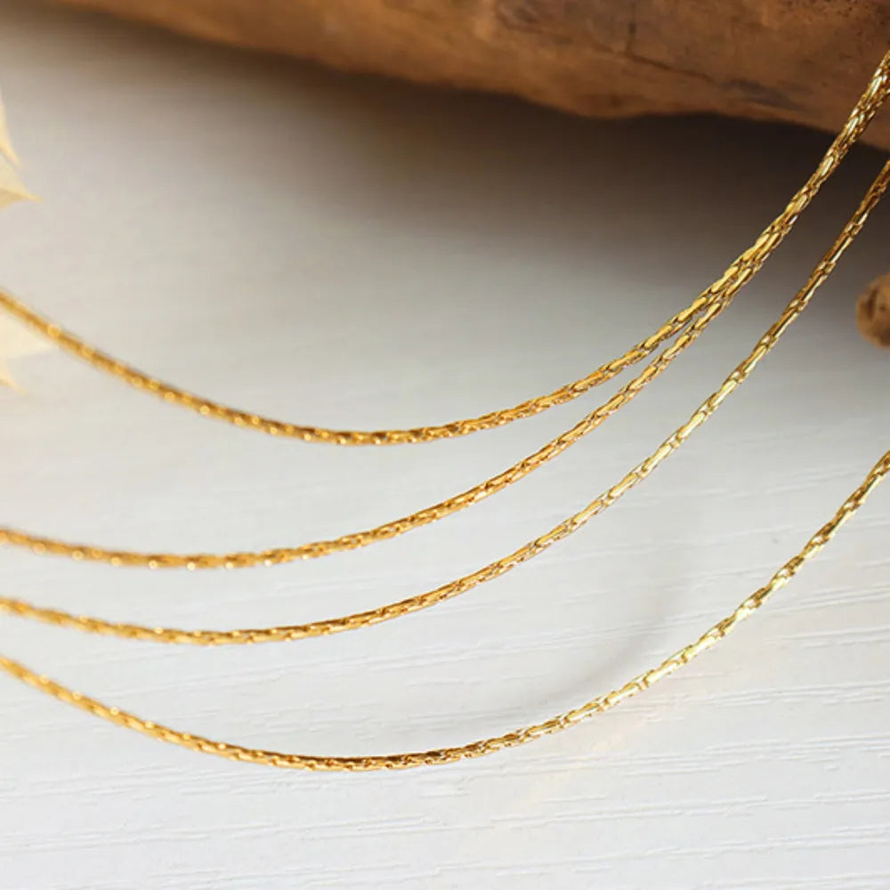 COLLANA MULTILAYER ORO PLACCATO 18K