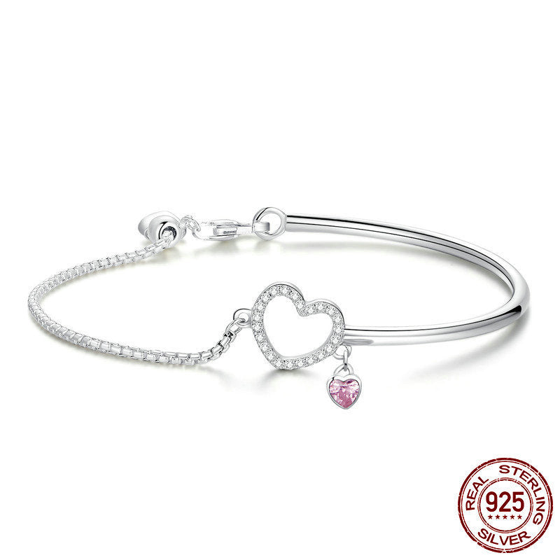 BRACCIALE REAL LOVE ARGENTO