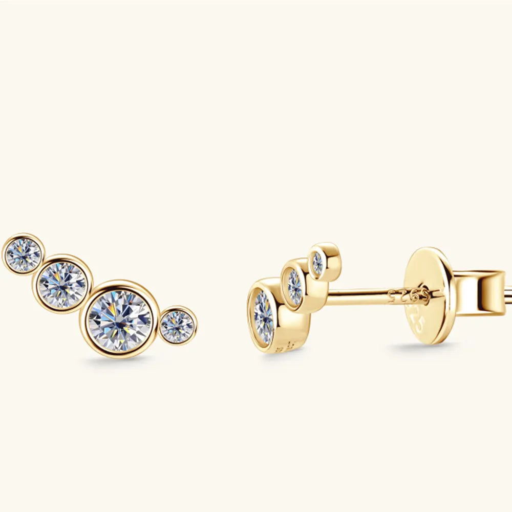 ORECCHINI CIRCLE ARGENTO MOISSANITE