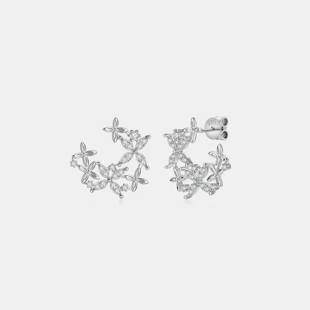 ORECCHINI LUCKY ARGENTO MOISSANITE