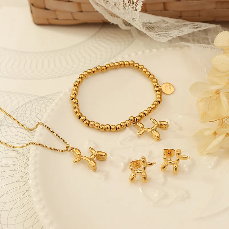 COLLANA PUPPY ORO PLACCATO 18K