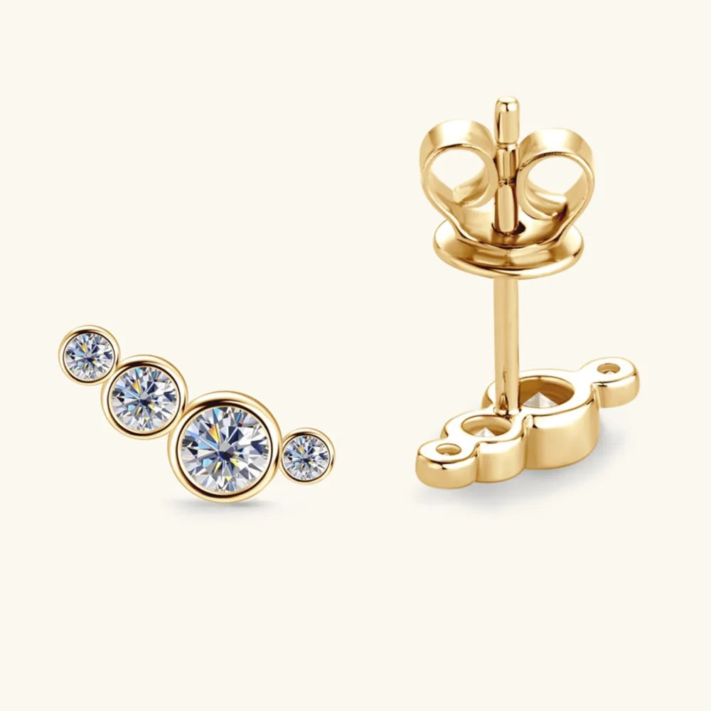 ORECCHINI CIRCLE ARGENTO MOISSANITE