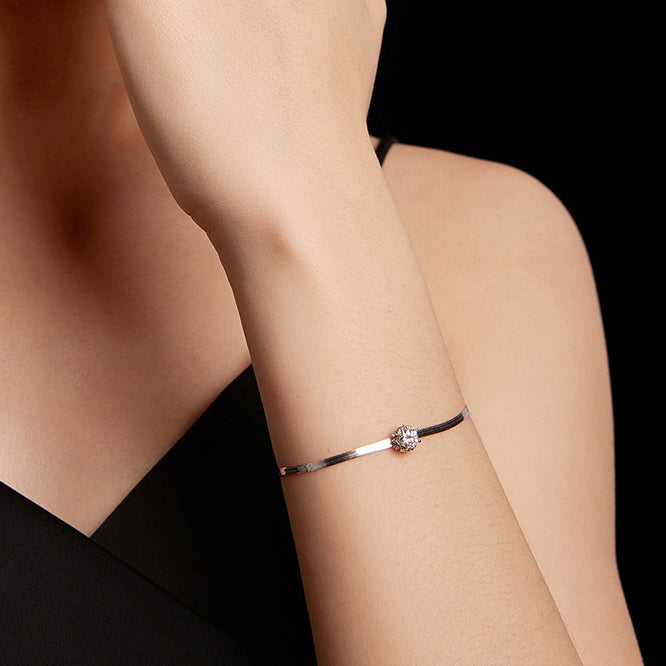 BRACCIALE FLOWER ARGENTO