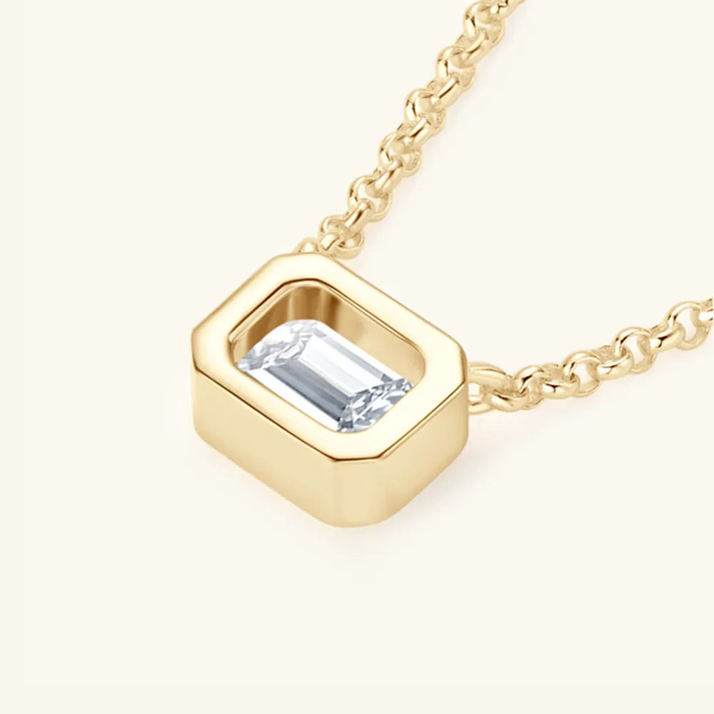 COLLANA ARGENTO MOISSANITE 1 CARATO