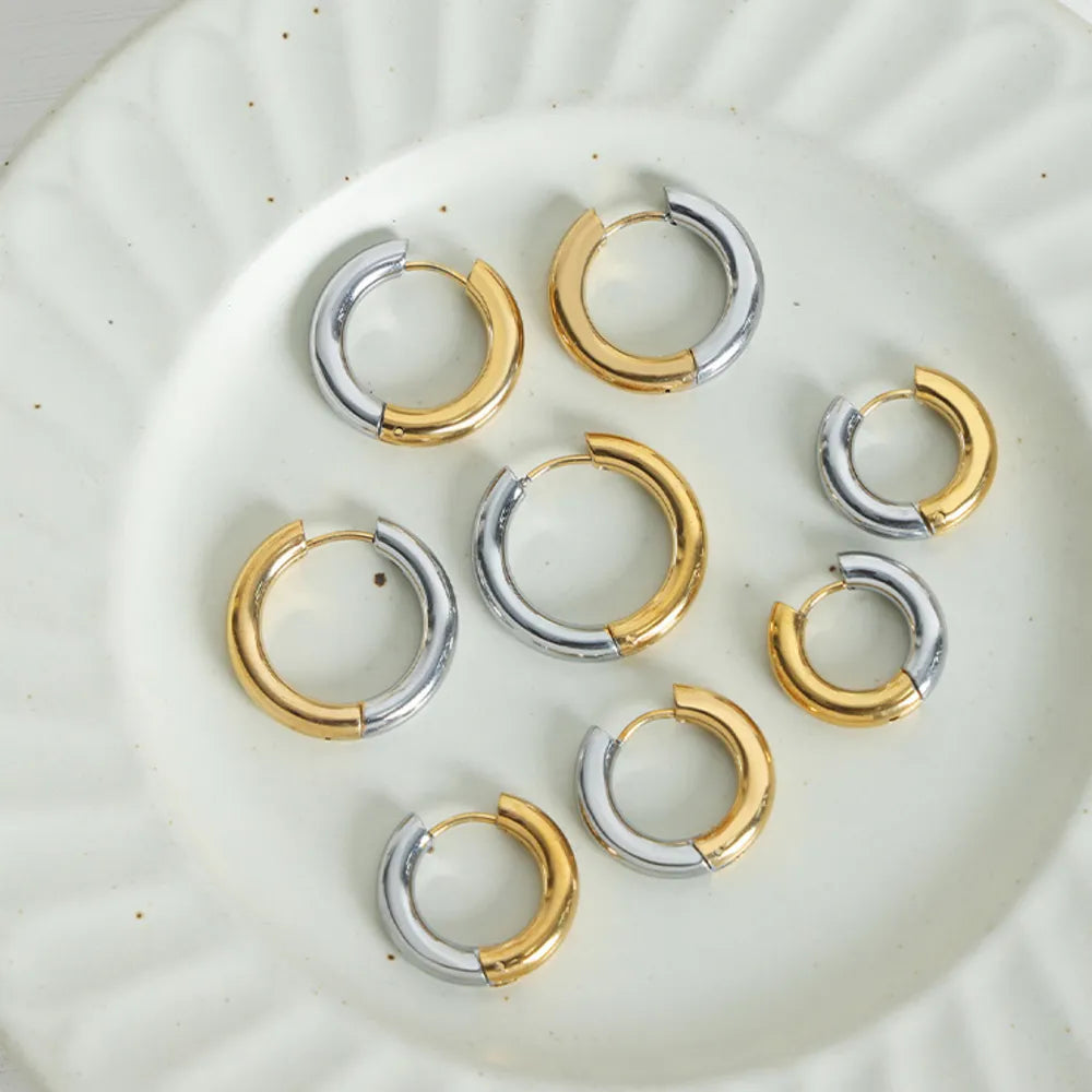 ORECCHINI DUAL ORO PLACCATO 18K