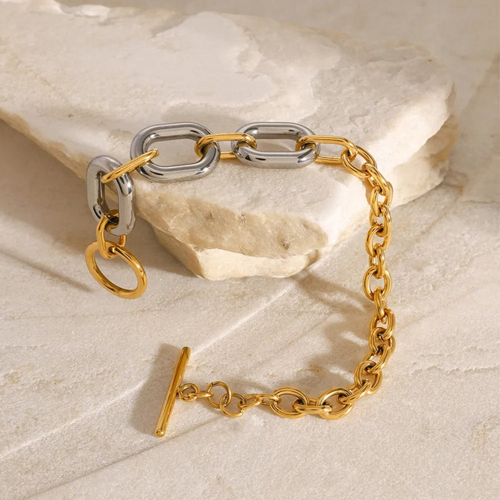 BRACCIALE CHAIN PLACCATO ORO 18K