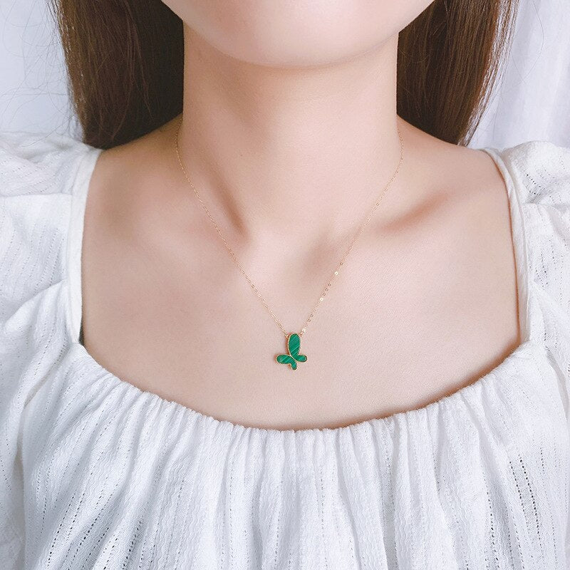 COLLANA BUTTERFLY PLACCATO ORO 18K