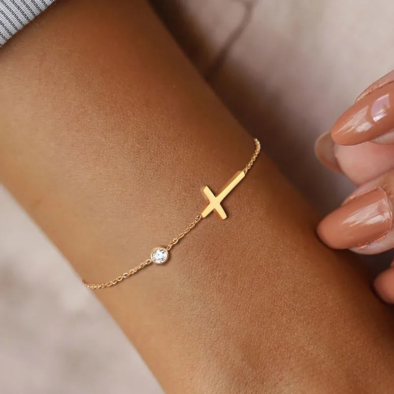 COLLANA PUNTO CROCE ORO PLACCATO 18K