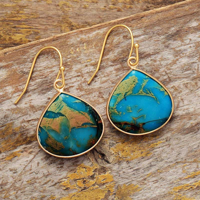 ORECCHINI STONE ORO PLACCATO 18K