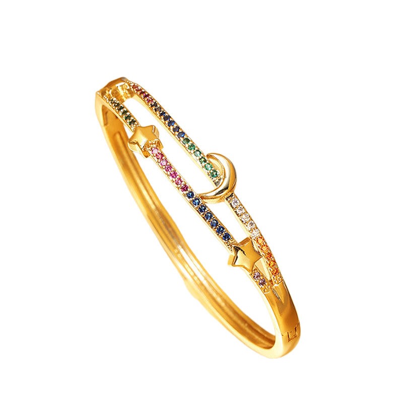 BRACCIALE MOON PLACCATO ORO 18K ZIRCONI