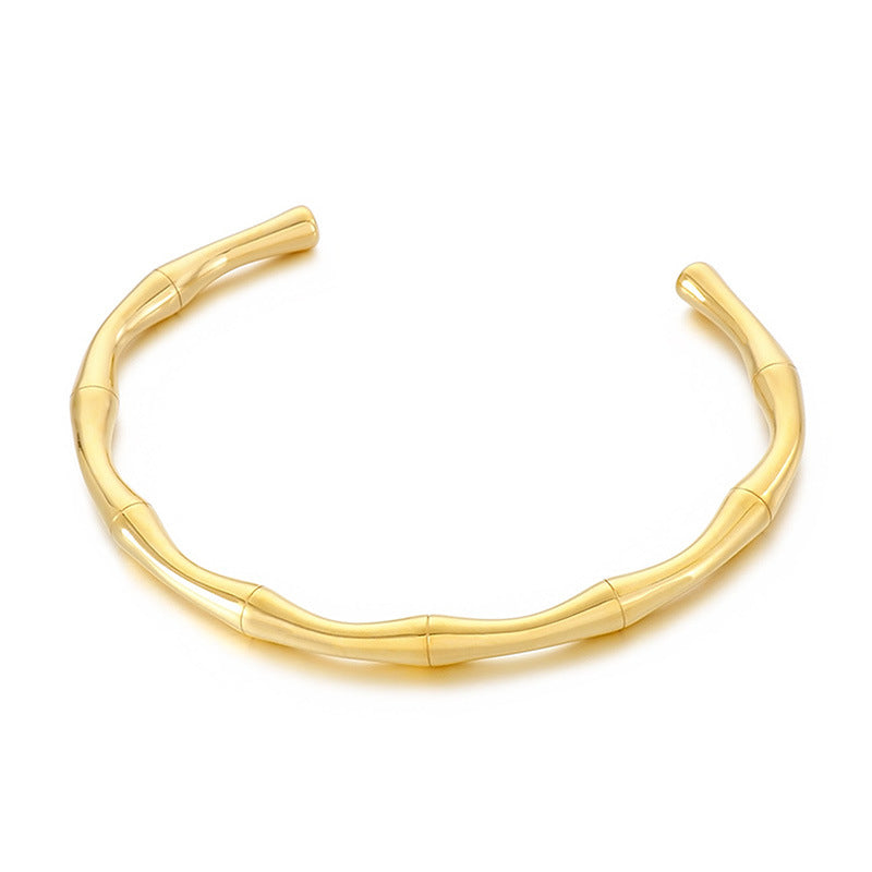 BRACCIALE BAMBOO PLACCATO ORO 18K