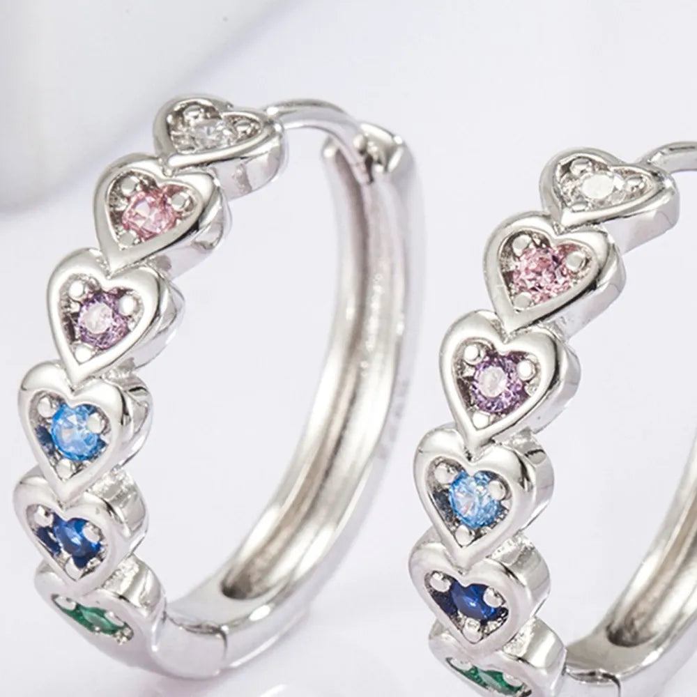 ORECCHINI CUORE PLACCATO ARGENTO